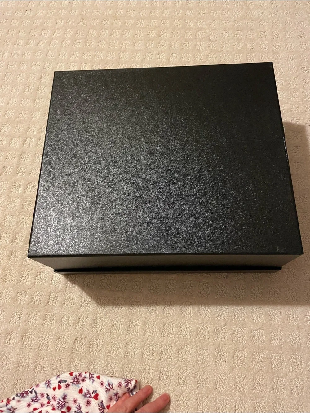 CHANEL large Black Box with White Label